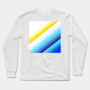 white yellow blue abstract texture Long Sleeve T-Shirt